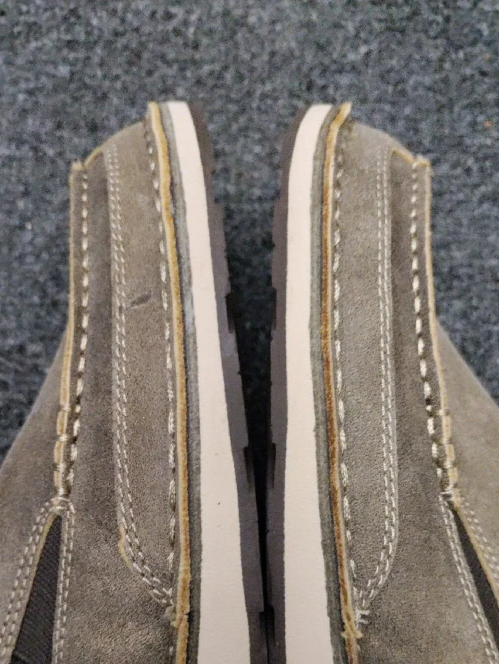 Ariat Men's Taupe Nubuck Slip-On Loafers